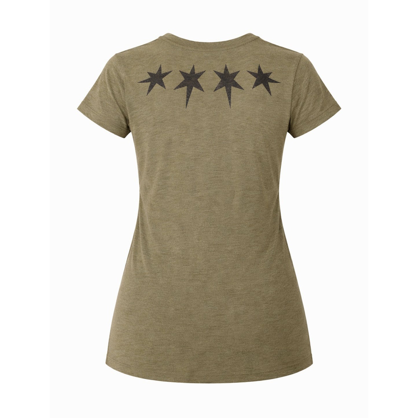 Chicago Block Tee Women's Cut (Army/Black)