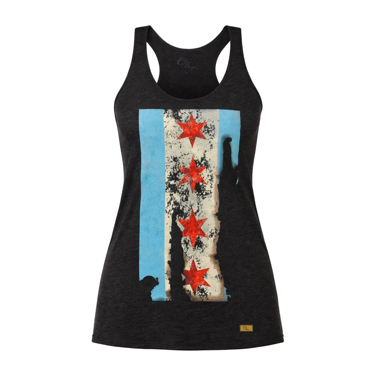 Chicago Fire Tank Top Women's Cut (Black)