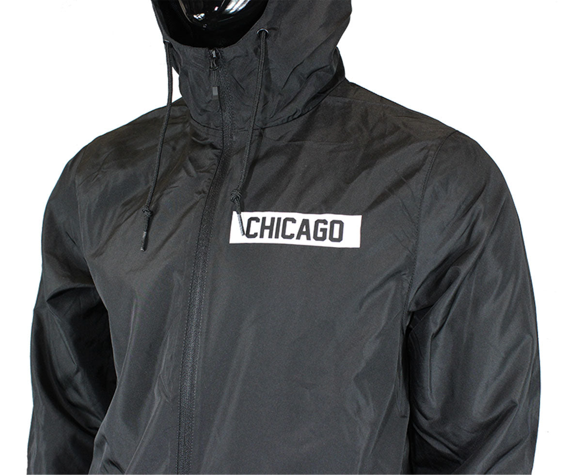 Chicago Block Windbreaker (Black)