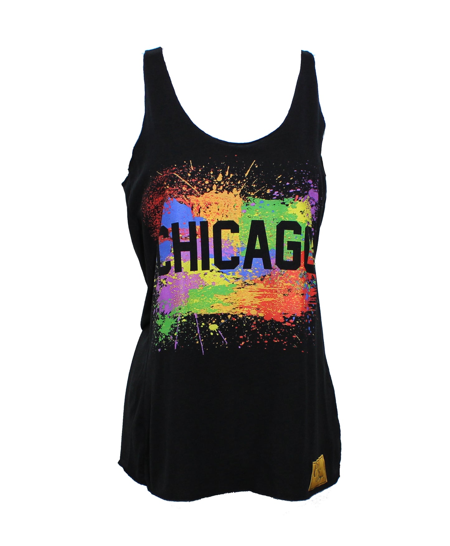 Chicago Splatter Tank Women (Black)