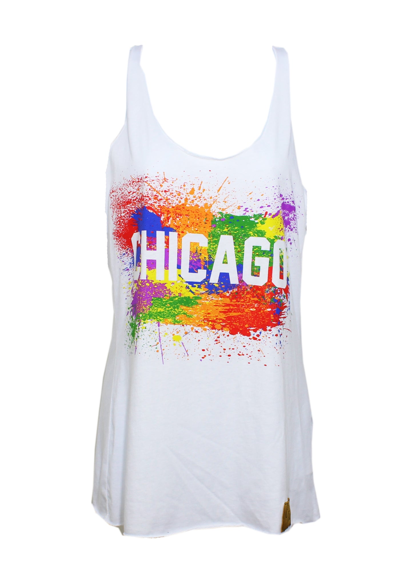 Chicago Splatter Tank Women (White)