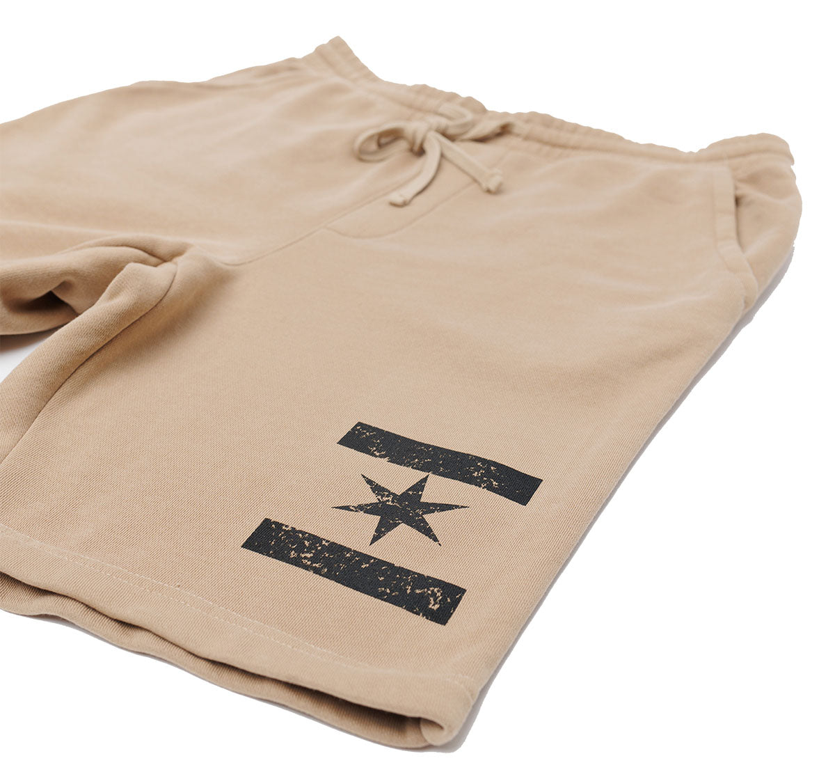We Are One Star Shorts (Grown Man Tan & Black)