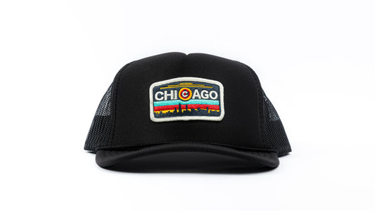Chicago Surfer Patch Trucker (Black)