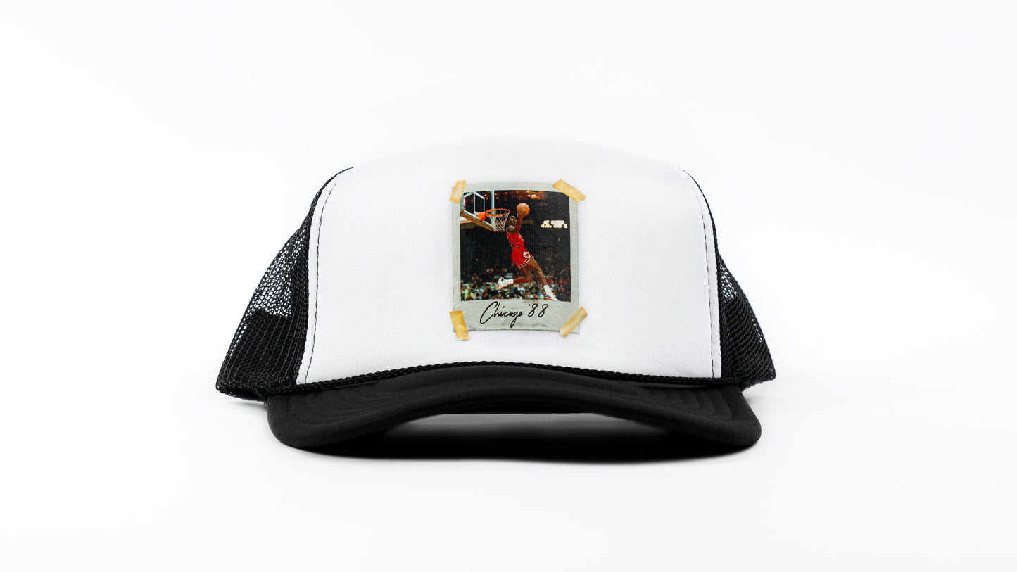 Chicago ‘88 Trucker (black & white)