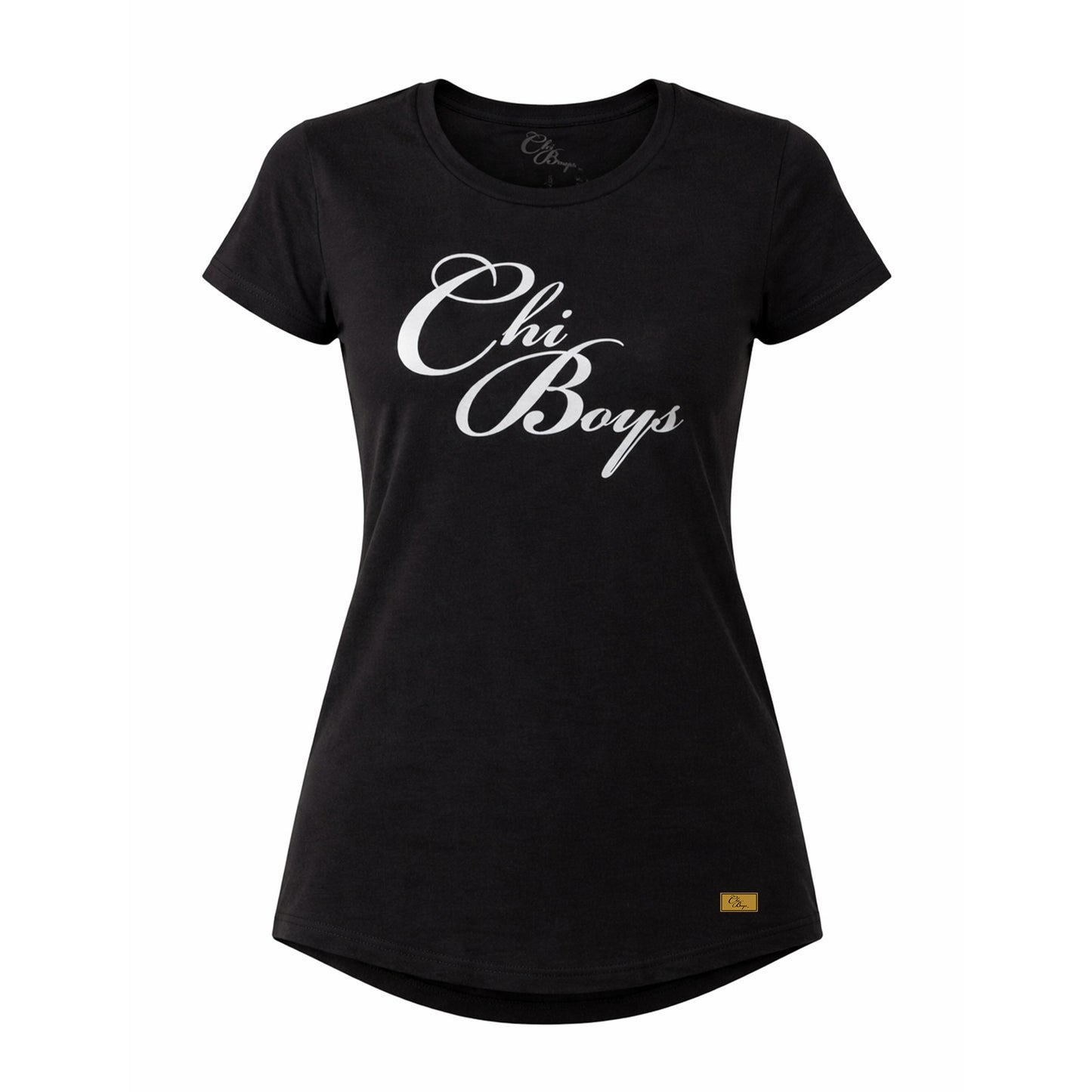 ChiBoys Logo Tee Women's Cut (Black/White)