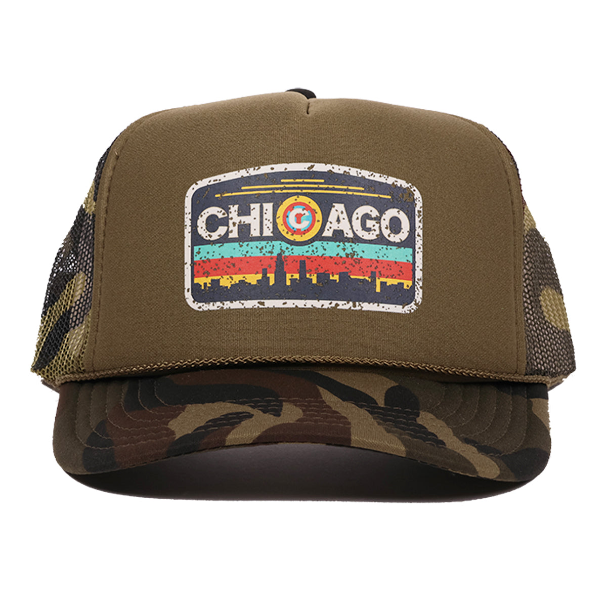 Chicago Surfer Trucker Hat (Army)
