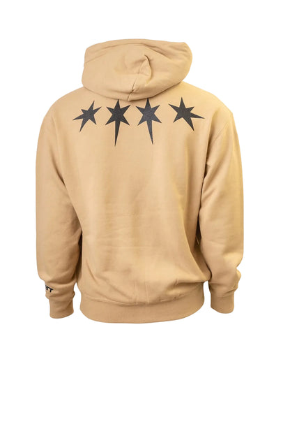 Chicago Block Hoodie (Tan/Black)