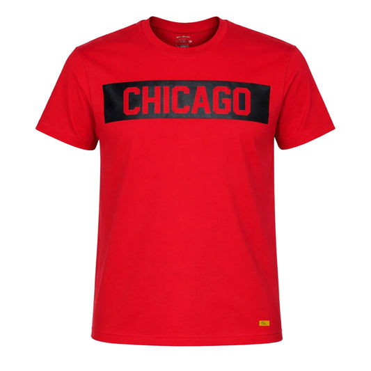 Chicago Block Tee (Red/Black)