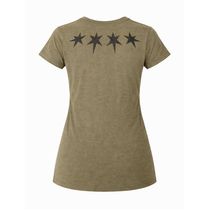 Chicago Block Tee Women's Cut (Army/Black)