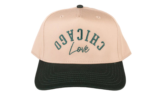Chicago Love Snapback Two Tone (Tan/Green)