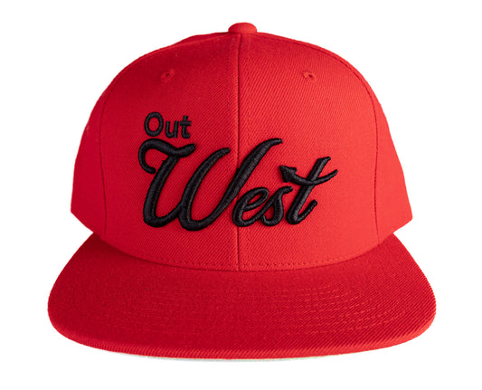Out West Snapback Hat (Red)