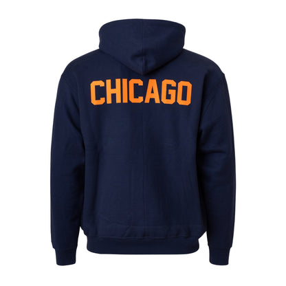 We Are One Star Embroidered Hoodie (Navy/Orange)