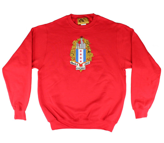 ChiBoys Embroidered Shield Crew (Red)