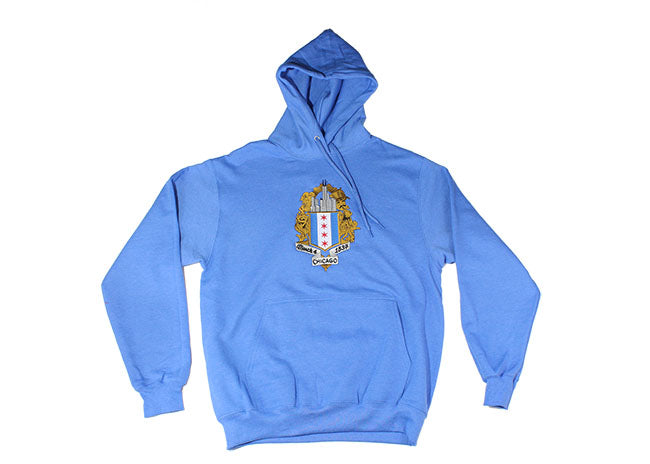 ChiBoys Embroidered Shield Hoodie (Chicago Blue)