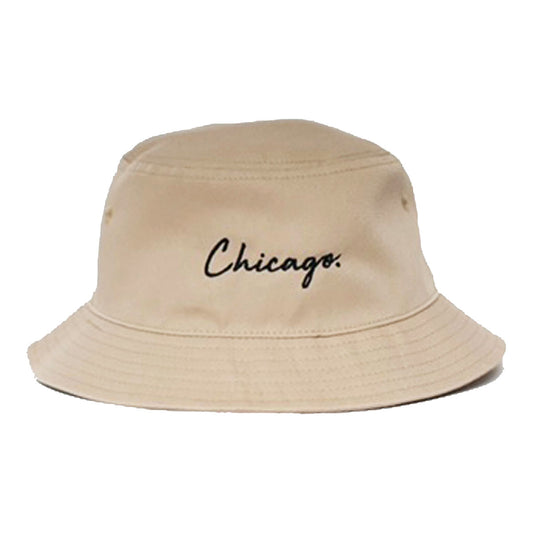 Classy Chicago Bucket Hat (Tan)
