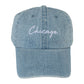 Classy Chicago. Period Dad Hat (Light Denim)