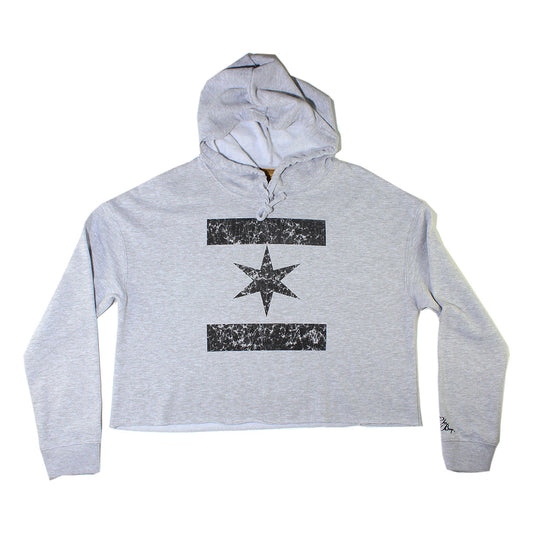 We Are One Star Crop Top (Grey)