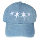Dripping Stars Dad Hat (Light Denim)