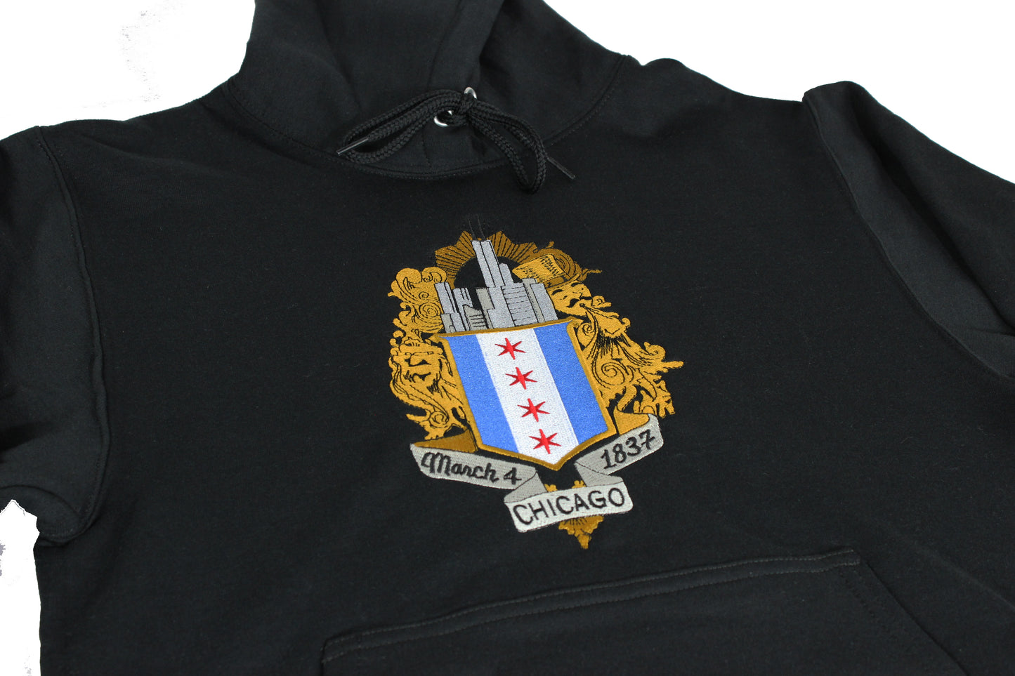 ChiBoys Embroidered Shield Hoodie (Black)