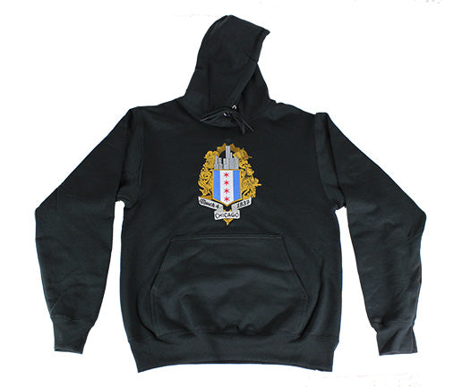 ChiBoys Embroidered Shield Hoodie (Black)