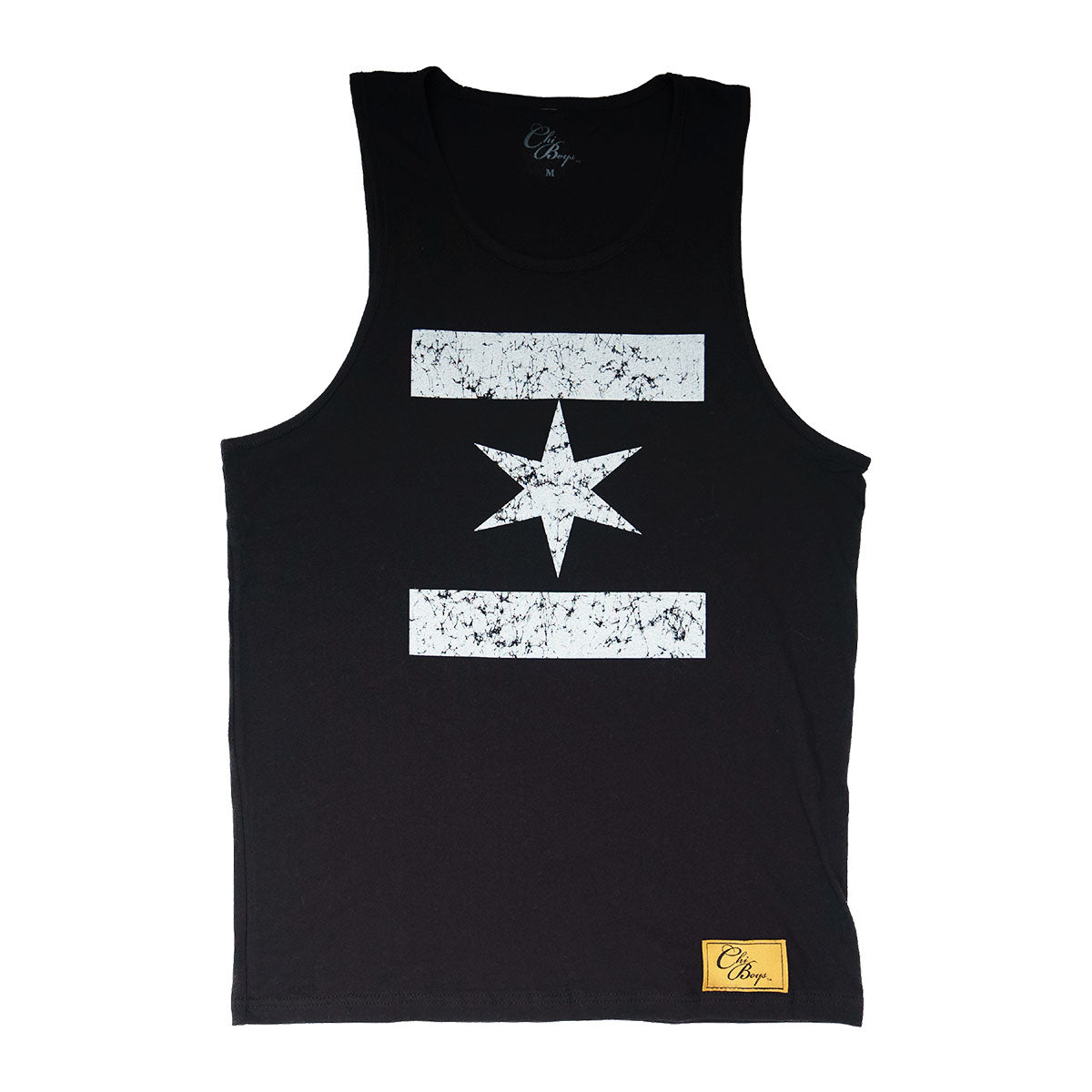 We Are One Star Tank Distressed (Black/White)