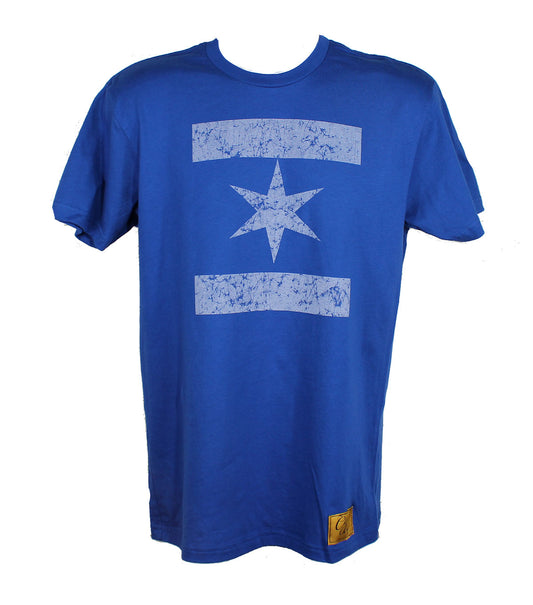 We Are One Star Tee Distressed (Blue)