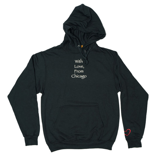 With Love, From Chicago Hoodie ❤️ (Black)
