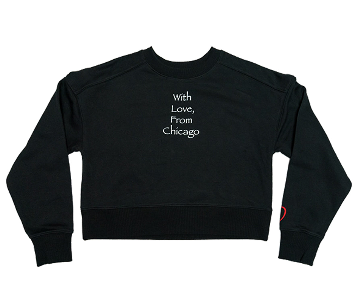 With Love, From Chicago Crop ❤️ (Black)